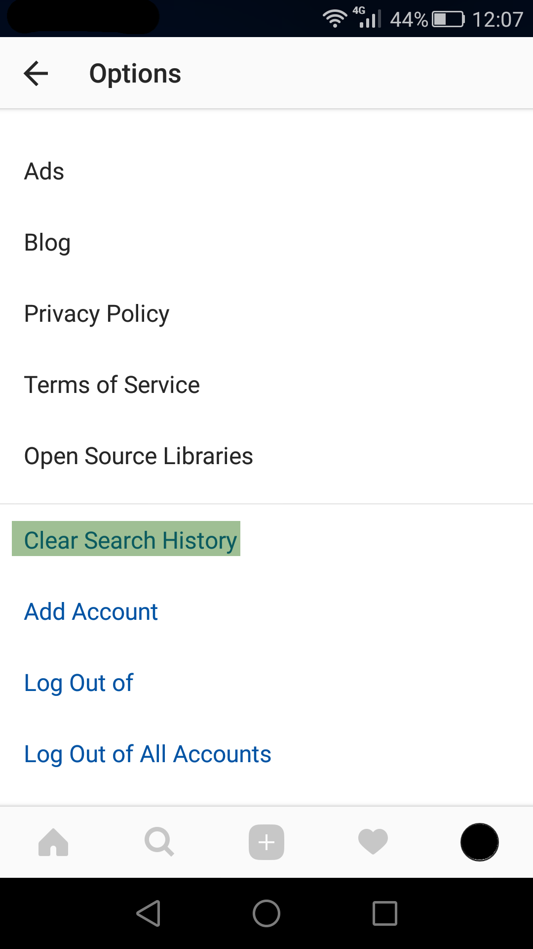 instagram-clear-search-history