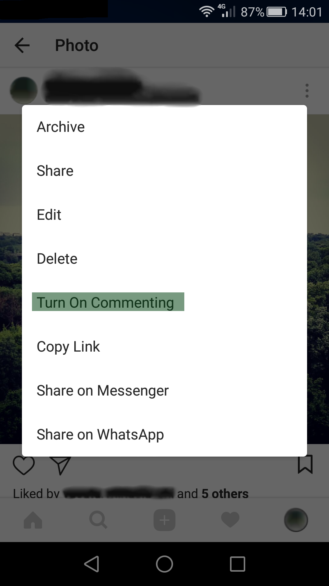 How to turn off comments on Instagram